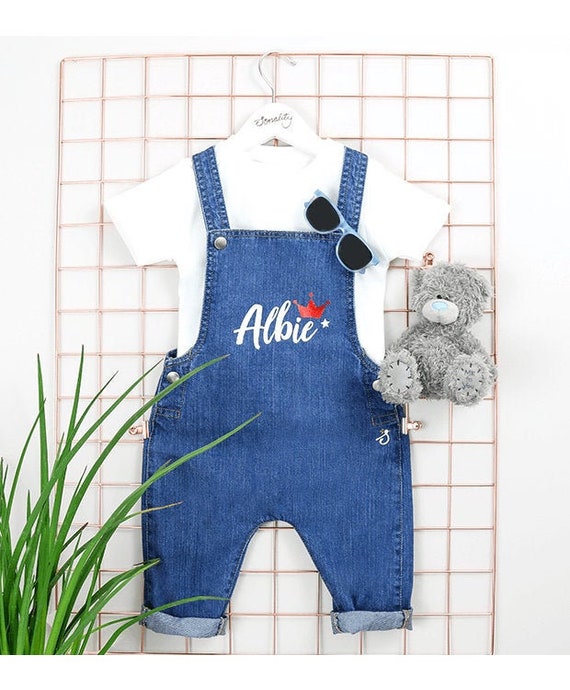 personalised dungarees baby