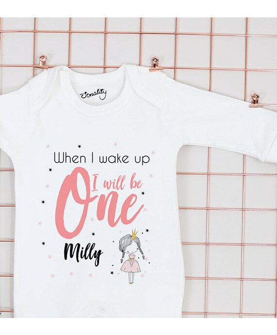 first birthday sleepsuit