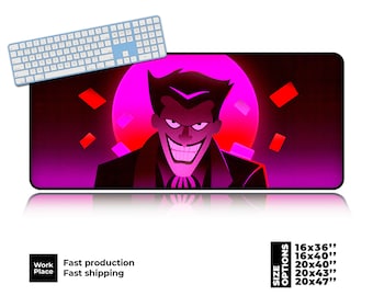 Joker DeskMat, Tapete de mesa DC, Jogo americano Geek, Almofada de mesa grande colorida, Almofada de mesa ecológica, Mouse pad grande colorido, Presente de fã de quadrinhos.