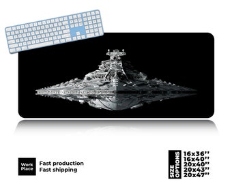 Tapete de mesa Star Destroyer, Tapete de mesa Cosmic Saga, Jogo americano Geek, Mouse Pad classe Imperial, Tapete de mesa grande, Tapete de mesa ecológico, Presente de história em quadrinhos.