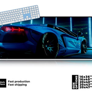 Sports Car Desk Mat, High Speed mouse pad, Mouse pads, Large mouse pad, Desk decor, Desk pad, Large desk pad, Place mats, Mousepad