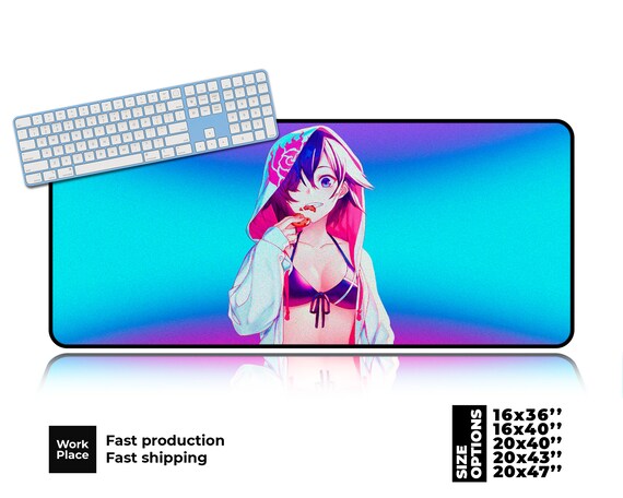 Anime Mouse Pad. Anime Large Mouse Pad. Large desk mat.