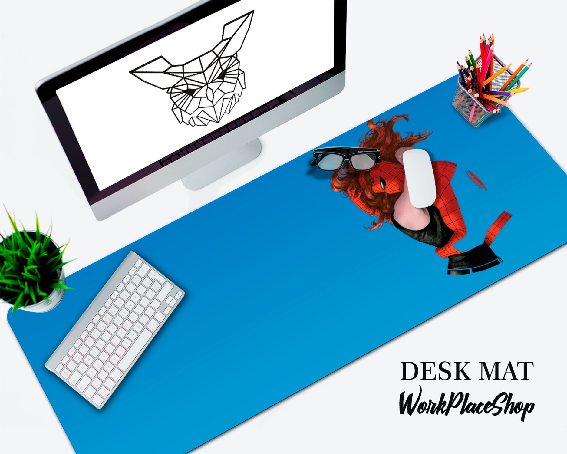 Gaming Desk Mat Geek placemats HD Colorful Large Desk Pad Etsy