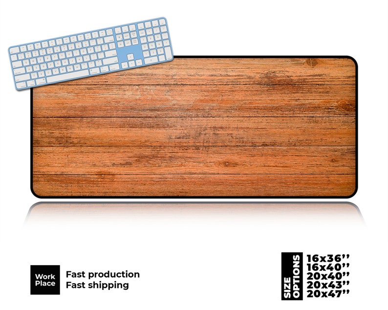 Brown Wood Texture Desk Mat, Father Daughter Gift mouse pad, Mou Brown Wood Texture Desk Mat, Father Daughter Gift mouse pad, Mou