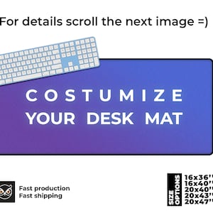 Custom Desk Mat, Custom Mouse pads, Personalized Large mouse pad, Desk pad, Large desk pad, Place mats.