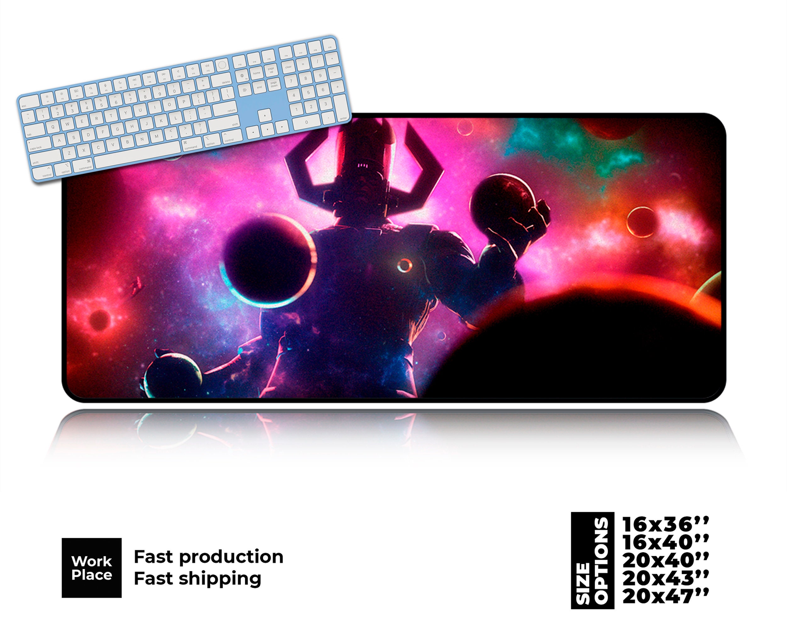 Gaming Desk Mat Geek Placemats HD Colorful Large Desk Pad Etsy