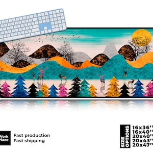 Great Forest Art Mouse Pad. Large desk mat.