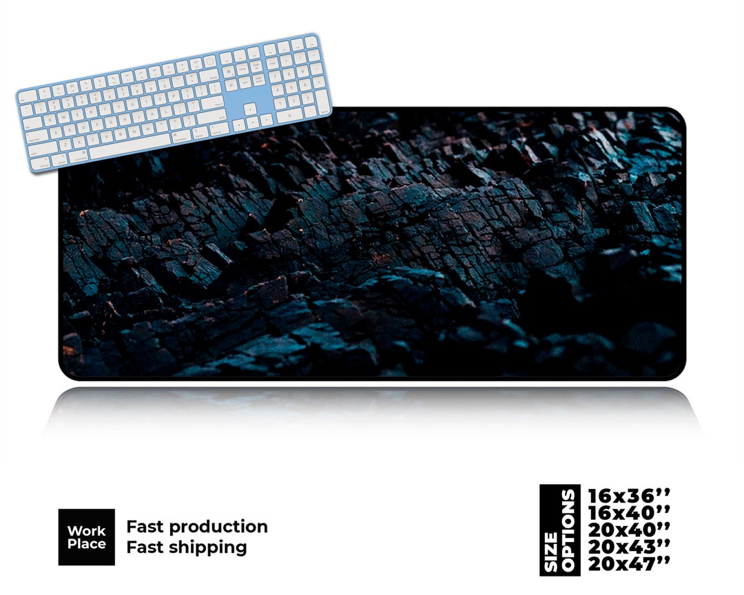 Coal Desk Mat, Carbon Mouse Pad, Graphite Mouse Pads, Large Mouse Pad
