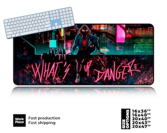 Gaming Desk Mat, Geek placemats, HD Colorful Large Desk Pad, Eco-Friendly Desk pad, Colored Large Mouse Pad, Comic Fan Gift.