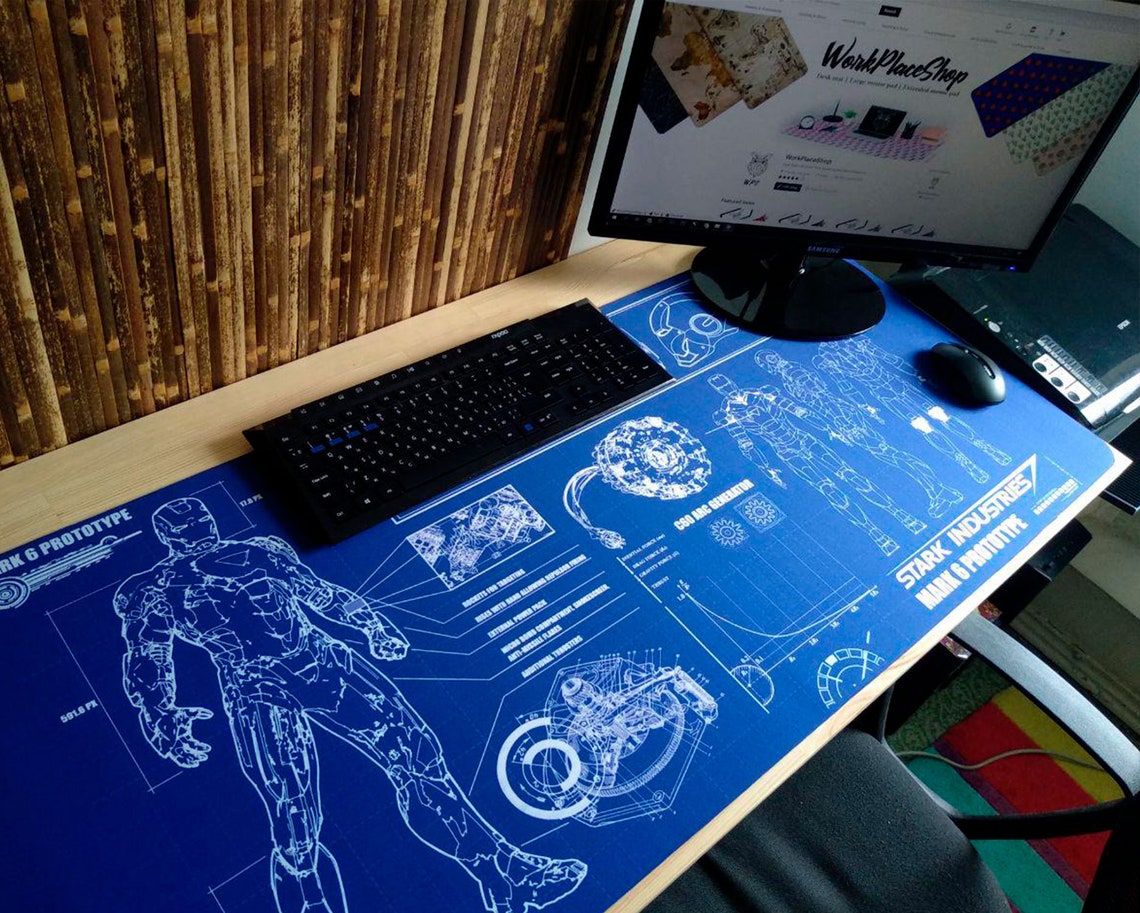 Gaming Desk Mat Geek Placemats HD Colorful Large Desk Pad Etsy