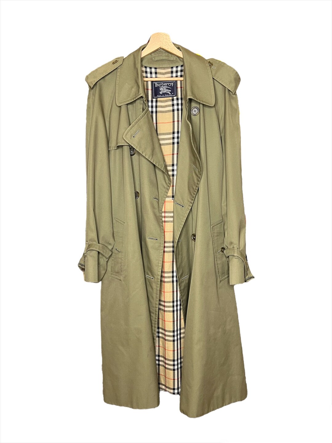 Burberry Vintage Trench Coat Burberrys Men Raincoat Luxury Etsy