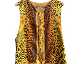 Gianni Versace Miami Silk 1993 Vest Vintage