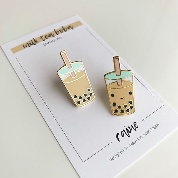 Boba Milk Tea Enamel Pin Boba Milk Tea Enamel Pin