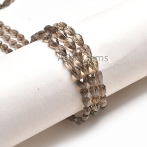 AAA Rauchquarz Tropfen Gerade Bohrer Edelstein Perlen, 5.5-10.5 mm Feine Natürliche Rauchquarz Facettierten Indischen Schliff Teardrop Edelstein Briolette Perlen