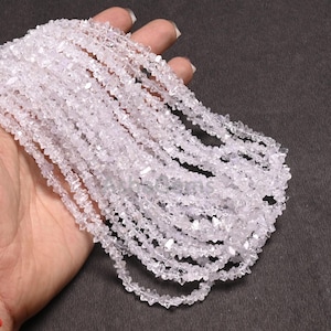 Beautiful Herkimer Diamond Nugget Shape Gemstone Beads,16"Strand Natural Diamond Quartz Raw Bead, Herkimer Diamond Pointed Nugget Bead Uncut