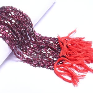Natural Red Garnet Faceted Pears Shape Beads,13&quot; Strand Garnet Straight Drill Pear Beads Garnet Flat Teardrop hand Cut Faceted Gemstone Bead