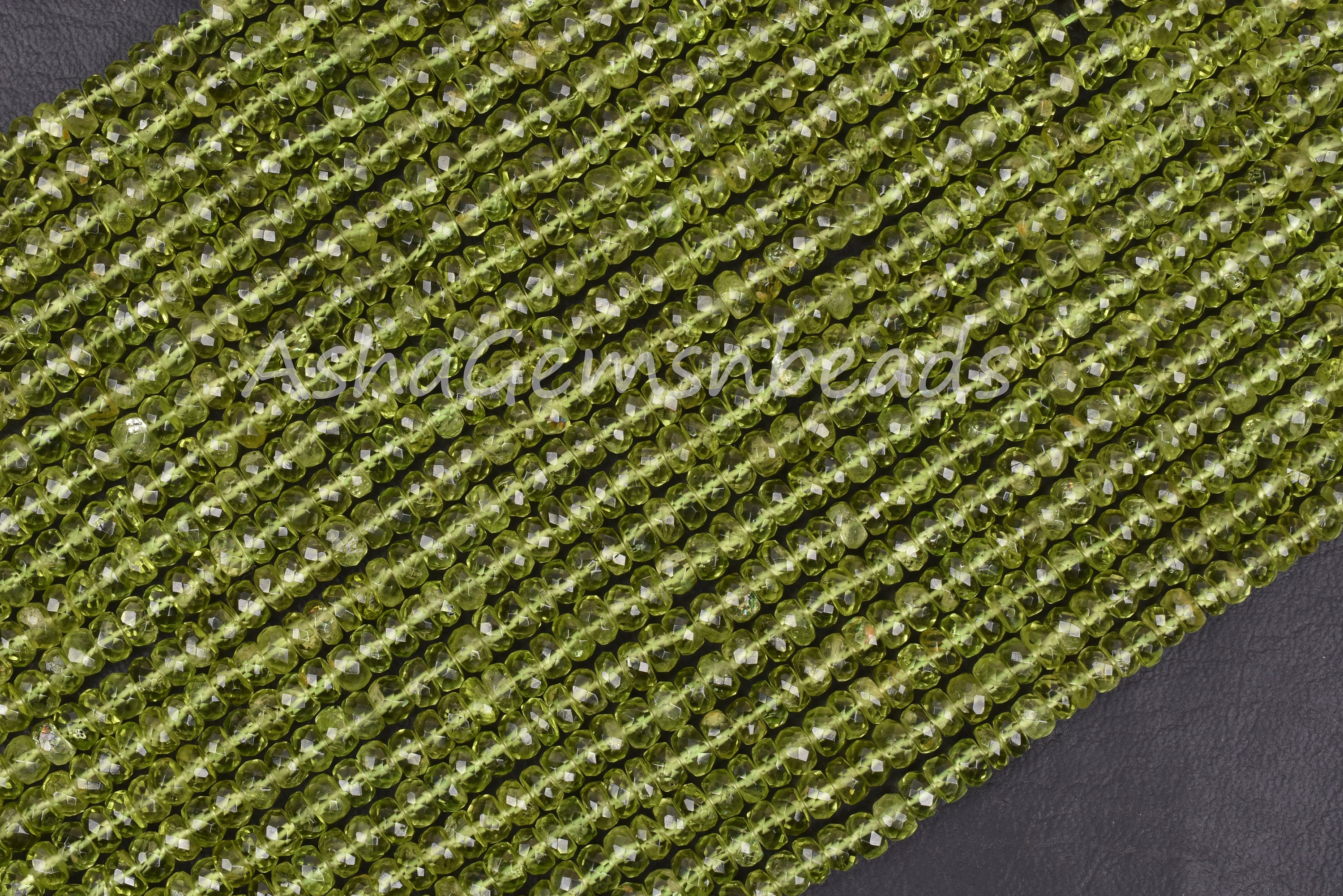13Strand Beautiful Natural Green Peridot Micro Cut | Etsy