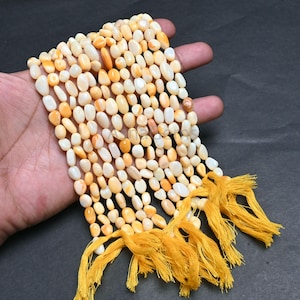 Beautiful Yellow Opal smooth Nugget Gemstone Loose beads,5.5-10 mm Yellow Opal Plain Handmade tumble Uneven Shape Beads, Opal Beads Jewelry