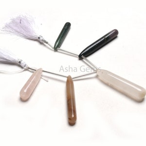 Schöne Multi Disco Glatte Lange Tropfen Form Perlen, Mix Edelstein Phantasie Lange Bleistift Teardrop Side Bohrer Perlen, Drop Disco Perlen Schmuck Handwerk
