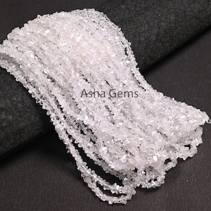 Natural Herkimer Diamond Unshape Tiny Nugget Gemstone Beads,4-6mm White Diamond Quartz Polish Raw Rough Center Drill Bead Jewelry Craft SALe