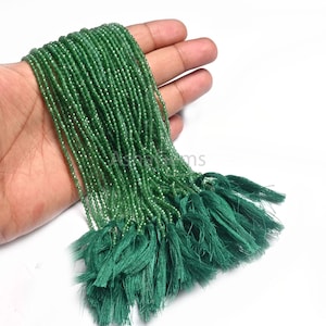 AAA Green Jade Faceted Micro Cut Beads,2.5 mm Beautiful Green Jade Machine cut Gemstone Beads,12.5&quot; Strand Jade beads Jewelry Necklace Craft