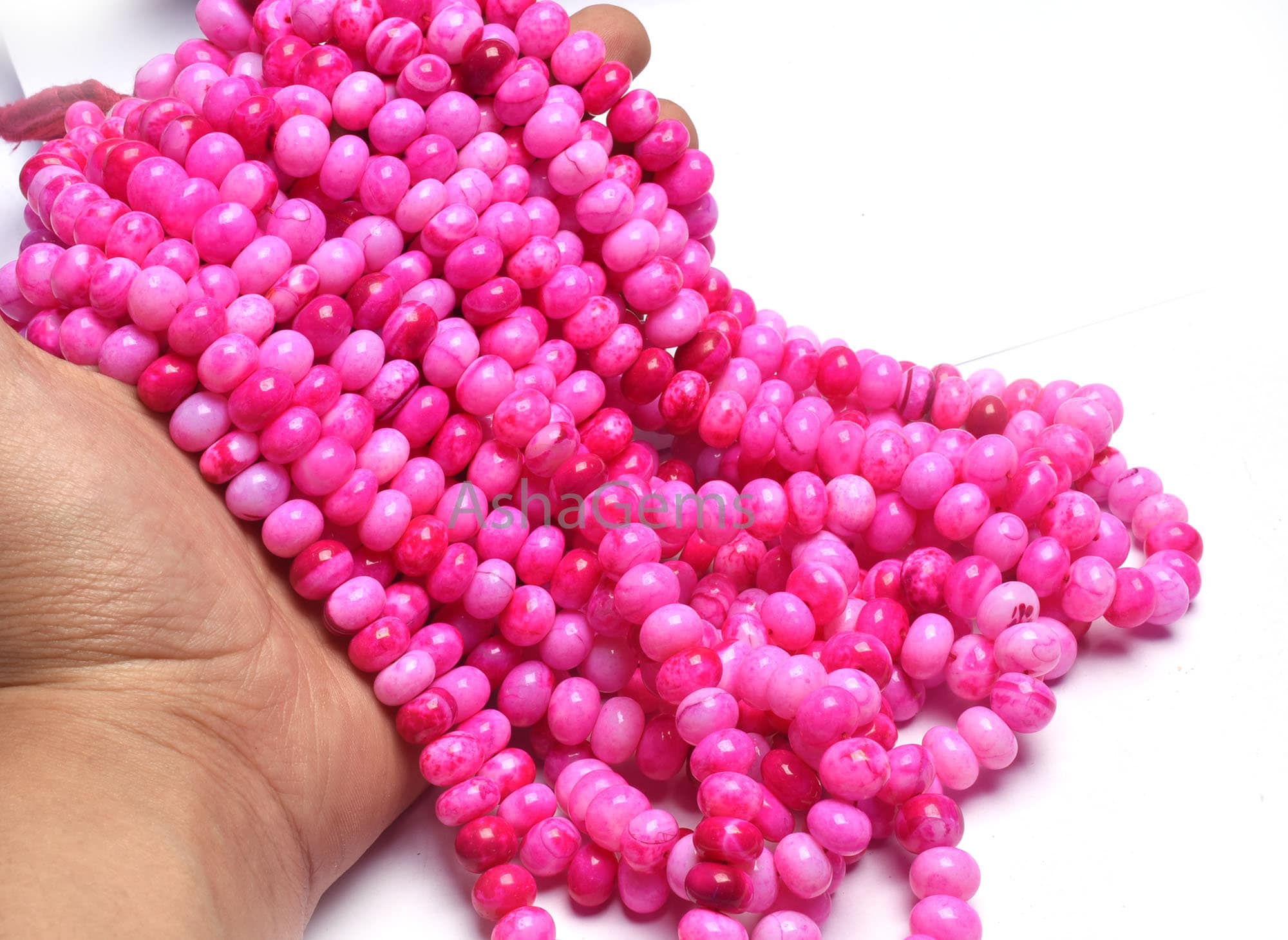 5-6MM NATUREL A++ Welo Ethiopian Rondelle Perles de pierres précieuses