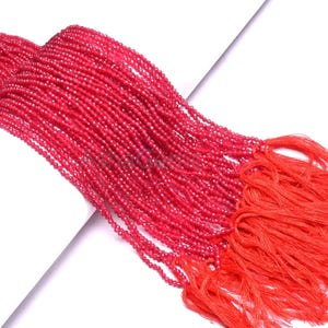 2.4 mm Beautiful Red Jade Micro Cut Rondelle Beads,12.5&quot;AAA Jade Rondelle machine cut Bead Jade Red Gemstone Beads Jewelry Making Craft SALE