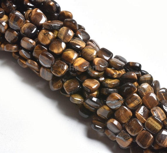 Fine Quality Tiger Eye Smooth Square Shape Beads 7 Mm Natural Tiger Eye Fancy Handmade Cushion Side Drill Gemstone Beads Jewelry Craft SALE Etsy UK