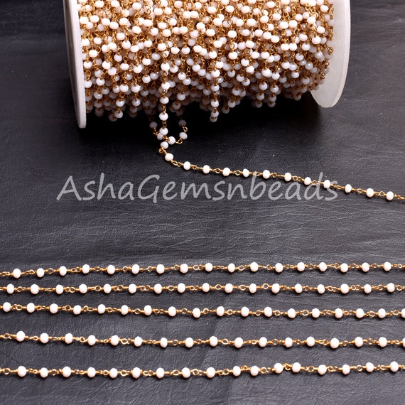 Gold Plated Wire 1,3,5 Feet,Black Spinel Hydro Faceted Rondelle Rosary Chain Bulk Wire Roll Belly Chain Jewelry Making Finding Crafts