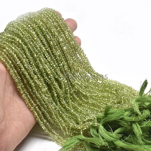 13" Strand Natural Green Peridot Smooth Button Shape Beads,3,3.5 mm Peridot Plain handmade Button Center Drill Gemstone Beads Jewelry Crafts