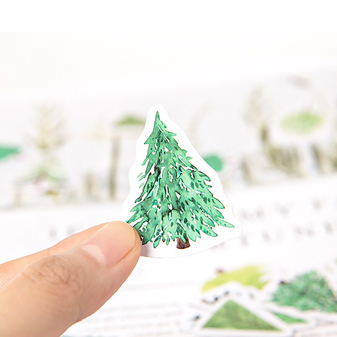 45pcs Green Tree Stickers Forest Stickers DIY Planner Etsy