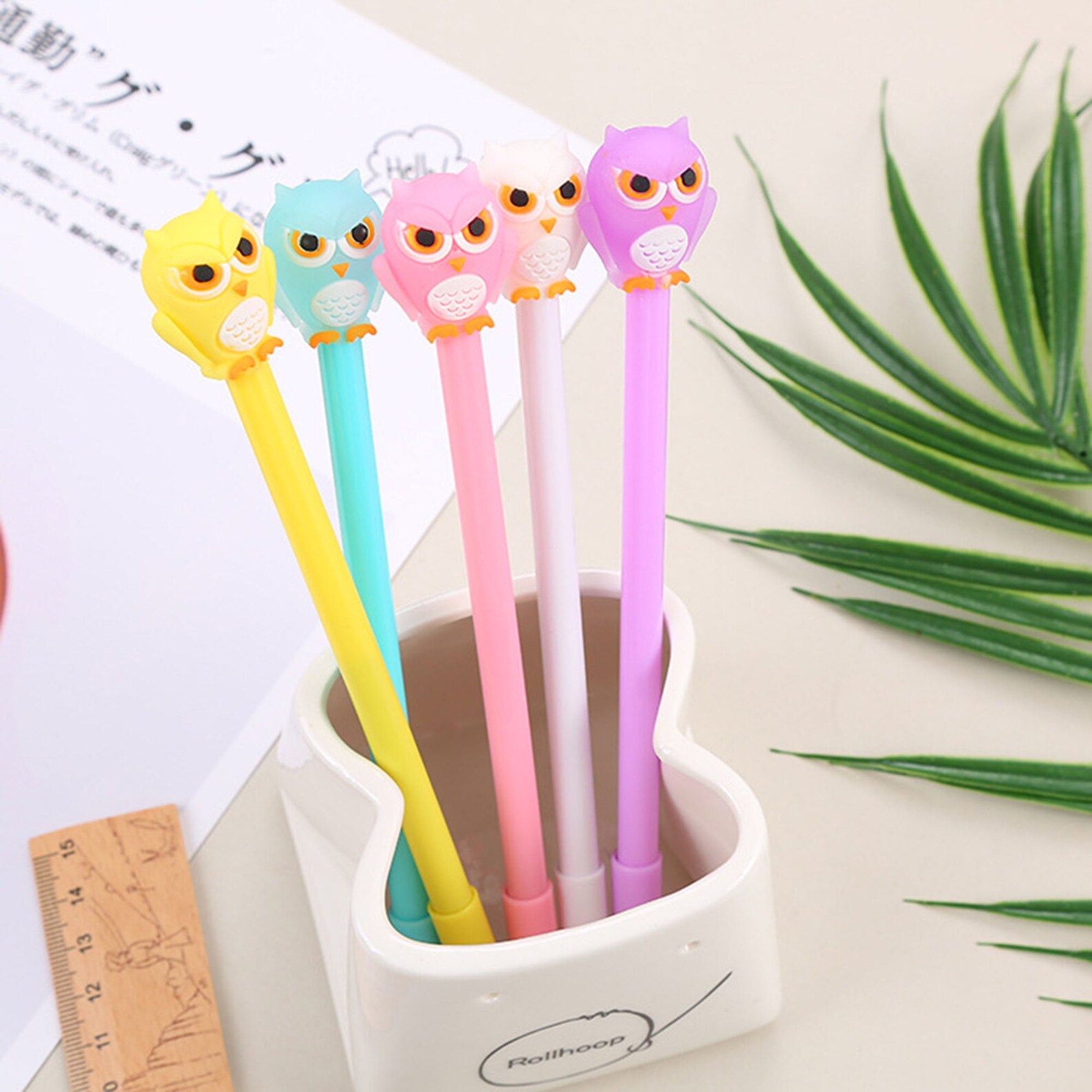 2pcs Cute Owl Gel Pens Cartoon Pens for Kids Black Ink | Etsy