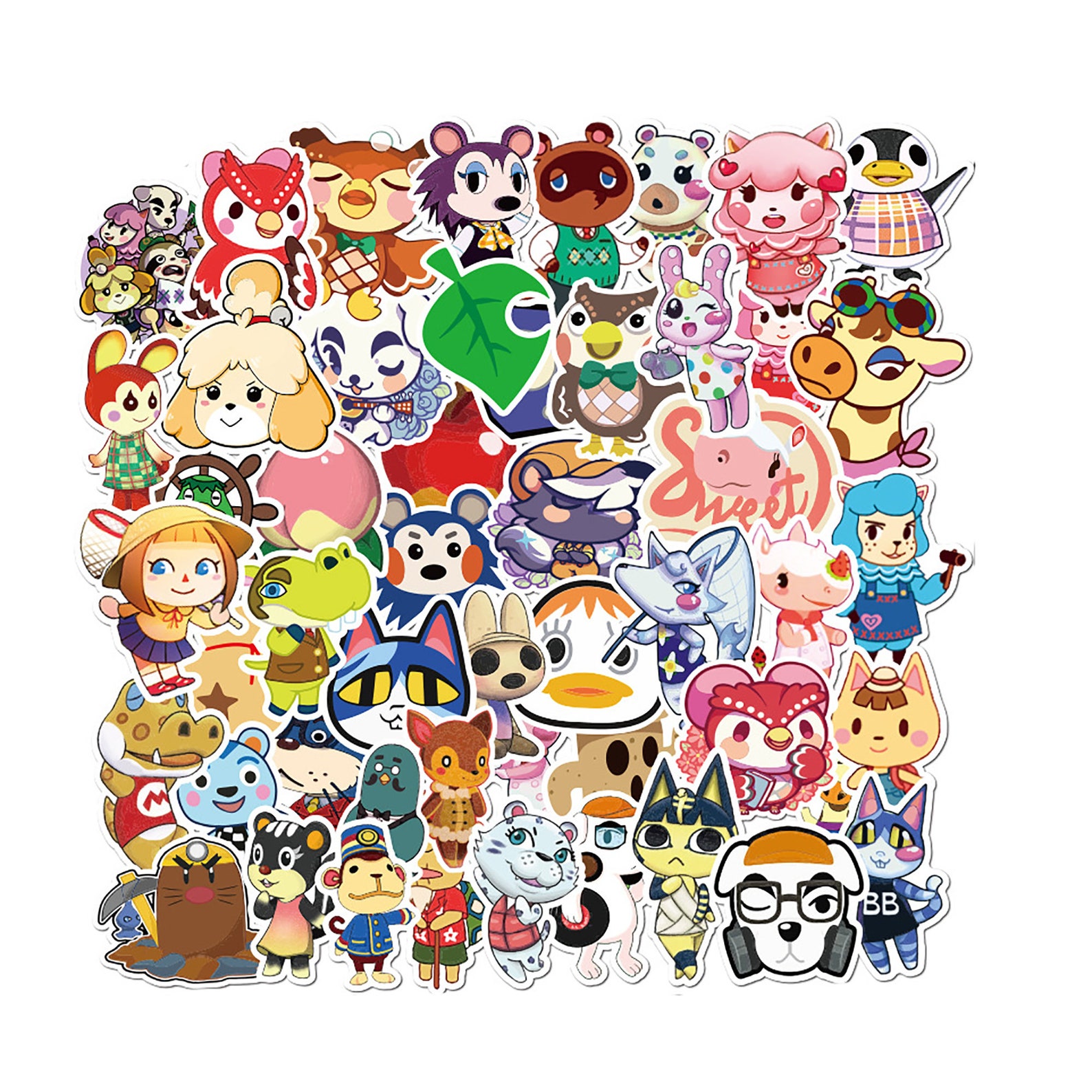 50pcsAnime Stickers Animal Crossing Planner Sticker Etsy