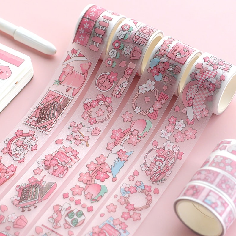 Original Washi Tape Washi Tape Set DIY Diary Decor Stationery Supplies Pink Unicorn Washi Tape Papercraft Making Tape