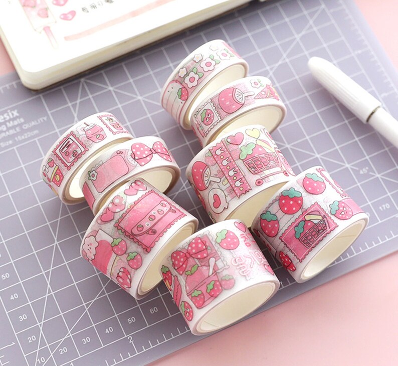 Original Washi Tape Washi Tape Set DIY Diary Decor Stationery Supplies Pink Unicorn Washi Tape Papercraft Making Tape