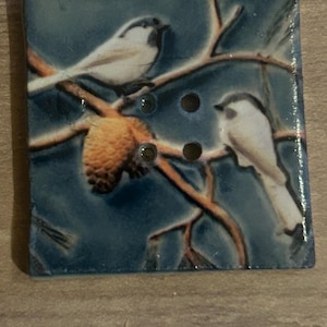 Große handgefertigte Keramikknöpfe, Sammlerknöpfe, Nähknöpfe, Keramikknöpfe, Jugendstilknöpfe, Kissenknöpfe, Strickknöpfe
