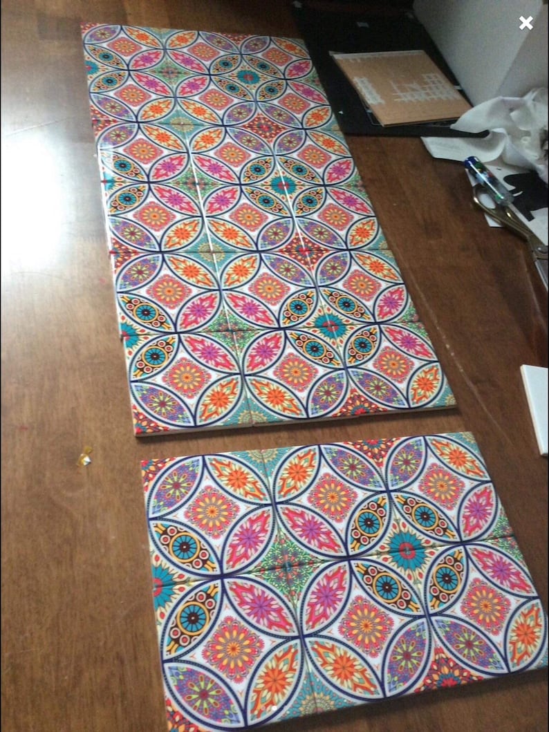 Modern Mandala Aesthetic Ceramic Tile Art Wall Tiles | Etsy