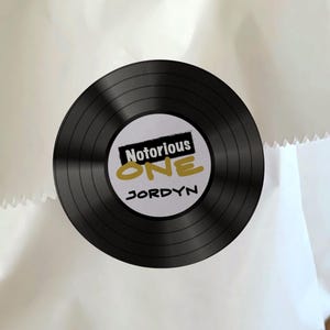 Personalisierter Hip Hop Geburtstagsaufkleber, Hip Hop Gastgeschenk Aufkleber, Old School Geburtstagsetiketten, Berüchtigter Geburtstag