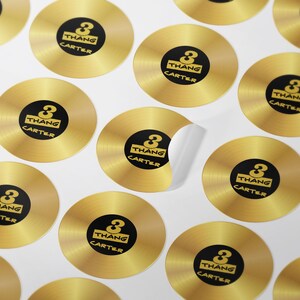 Gepersonaliseerde hiphop-verjaardagssticker, sticker hiphop-feestgunst, old school verjaardagslabels, 3e verjaardag