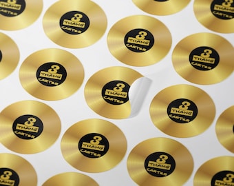 Personalized Hip Hop Birthday Sticker, Hip Hop Party Favor Sticker, Old School Birthday Labels, 3 Thang Birthday