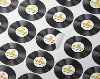 Personalized Hip Hop Birthday Sticker, Hip Hop Party Favor Sticker, Old School Birthday Labels, 2 Legit To Quit Birthday