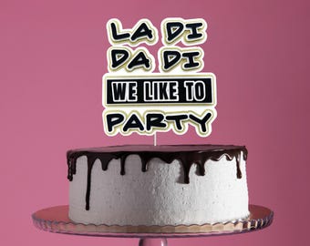 Hip Hop Cake Topper, Rap Birthday Cake Topper, Hip Hop Party Decorations, Notorious Party Centerpiece, Doug E Fresh Inspired Cake Topper