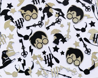 Magical Wizard Party Confetti, School of Magic Birthday Decor, Wizarding World Confetti Decorations