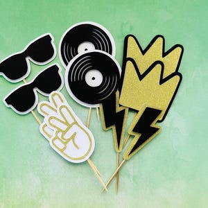 Hip Hop Cupcake Topper, Rap Geburtstag Cupcake Topper, Hip Hop Partydekorationen, Berüchtigtes Party Dekor, Biggie inspirierter Topper