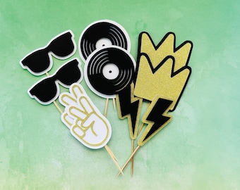 Hip Hop Cupcake Toppers, Rap Birthday Cupcake Topper, Hip Hop Party Decorations, Notorious Party Decor, Biggie Inspired Topper