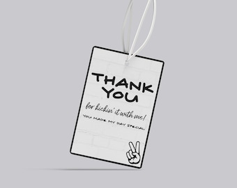 Hip Hop Birthday Thank You Card, Old School Birthday, Hip Hop Party Card, Rap Party Thank You