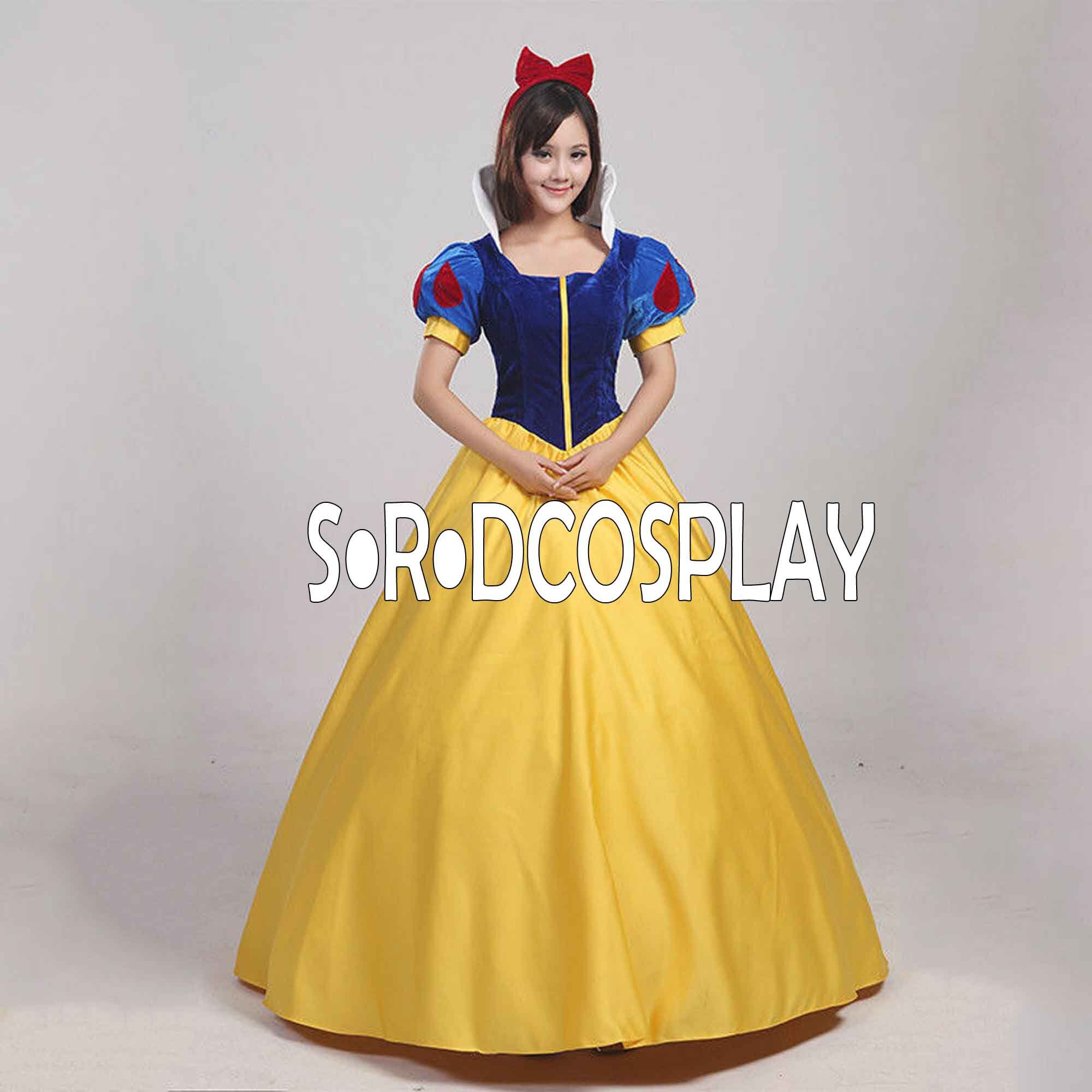 Snow White Cosplay Outfit Snow White Princeess Dress Snow Etsy