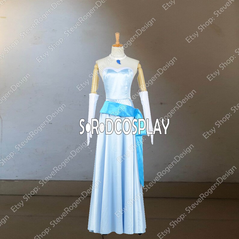 tiana blue dress costume Cosplay The Princess Formal Halloween Carnival Suits Outfits This costume is available in all sizes Tiana Cosplay Dress The Princess