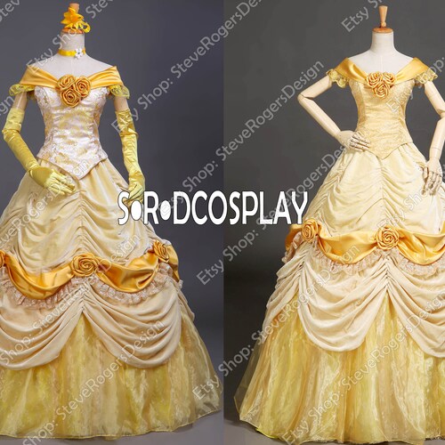 3 Pc Belle Provincial Beauty and the Beast Cosplay Princess - Etsy