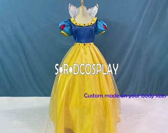 Snow White Princess Dress Snow White Luxury Cosplay Costume Woman Girls Adult Halloween Dress